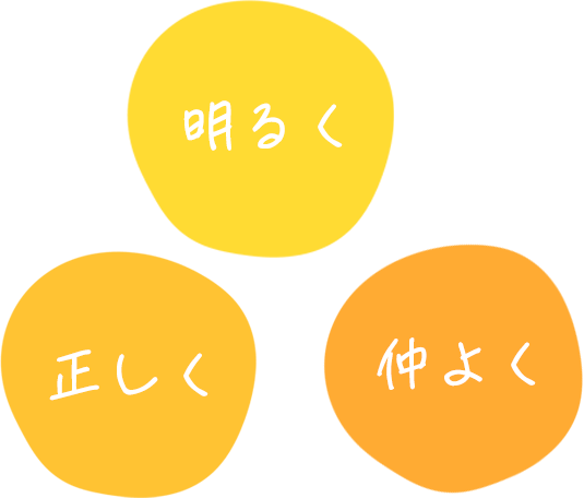 明るく 正しく 仲よく